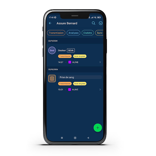 Dossier de soins complet et sécurisé sur votre mobile