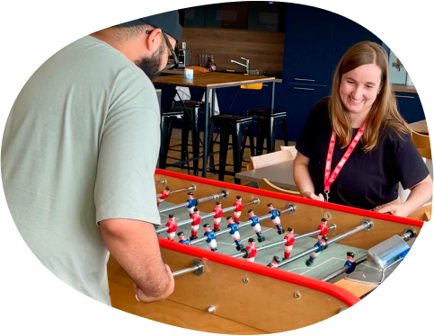 Moment de détente entre collaborateurs Albus