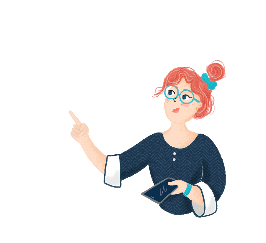 Nina l'iDEL qui utilise un logiciel IDEL