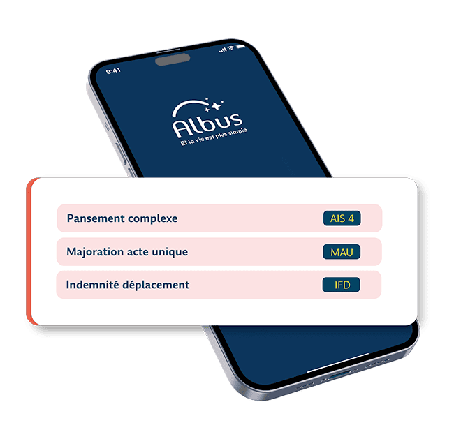 Consultation du dossier patient sur l’app Albus 